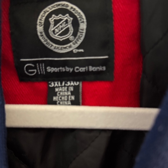 Red and Blue Washington Capitals Varsity Jacket - Picture 2 of 16